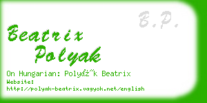 beatrix polyak business card